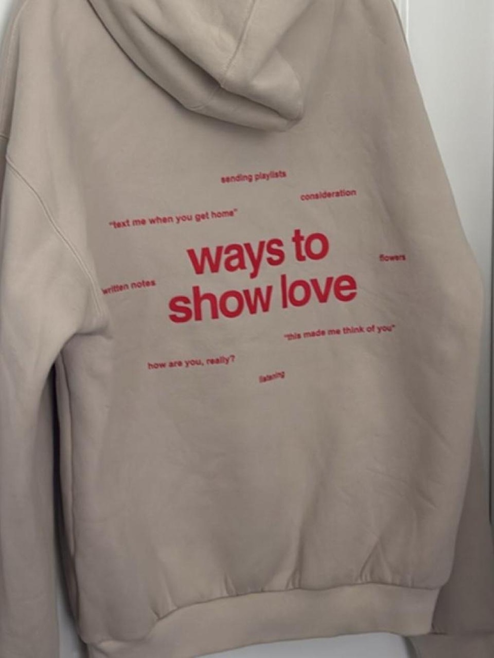Comfrt Love Bundle- Cream (cotton) Hoodie and sweatpants - Picture 3 of 8